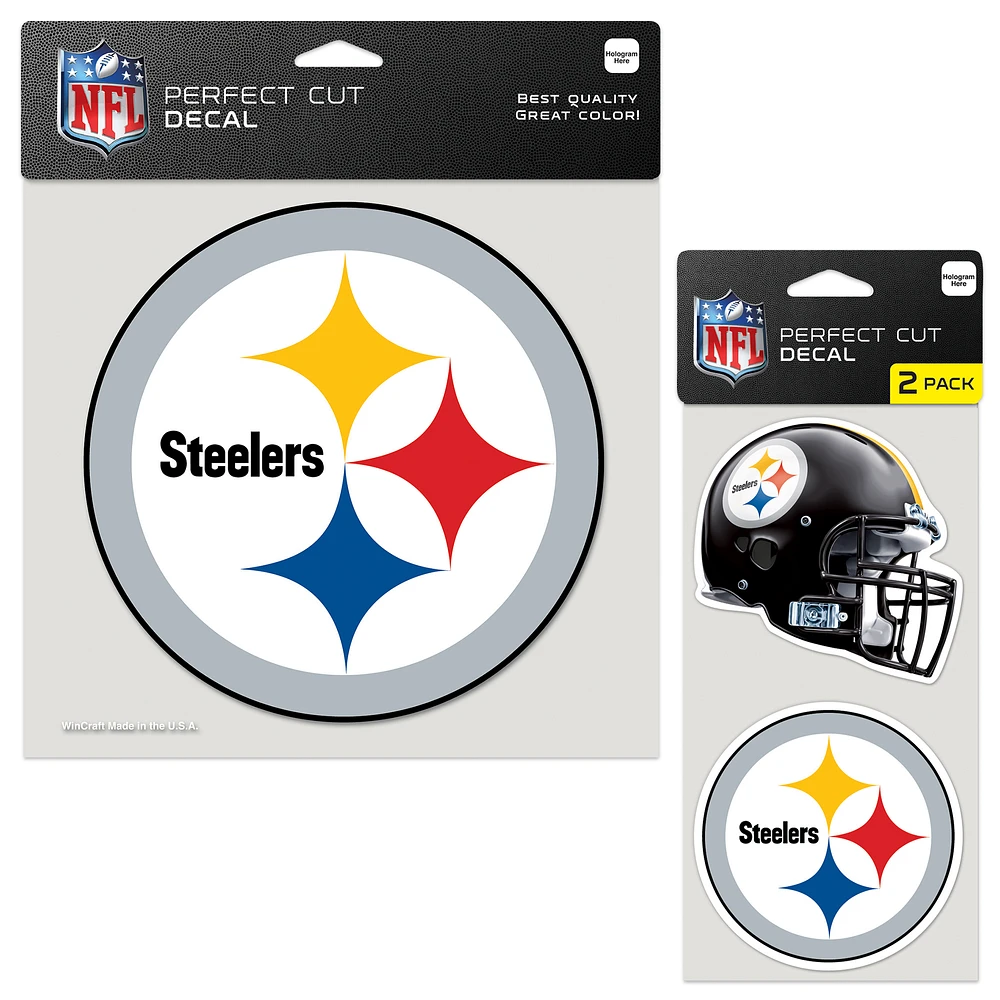 WinCraft Pittsburgh Steelers Three-Pack Perfect Cut Decals