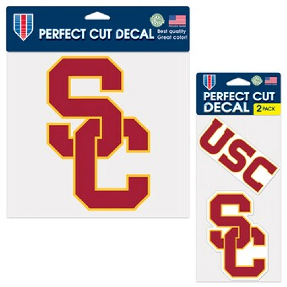 WinCraft USC Trojans Perfect Cut Decal Two-Pack Set