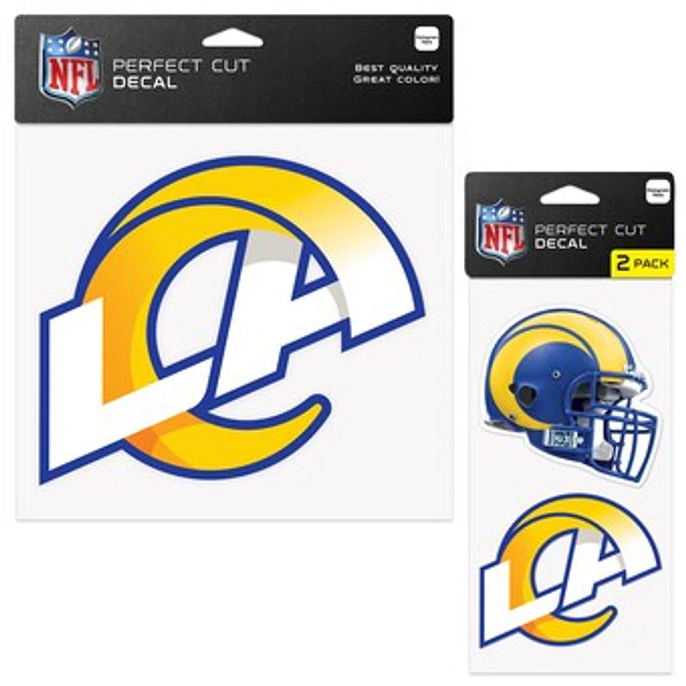 WinCraft Los Angeles Rams Three-Pack Perfect Cut Decals