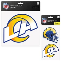 WinCraft Los Angeles Rams Three-Pack Perfect Cut Decals