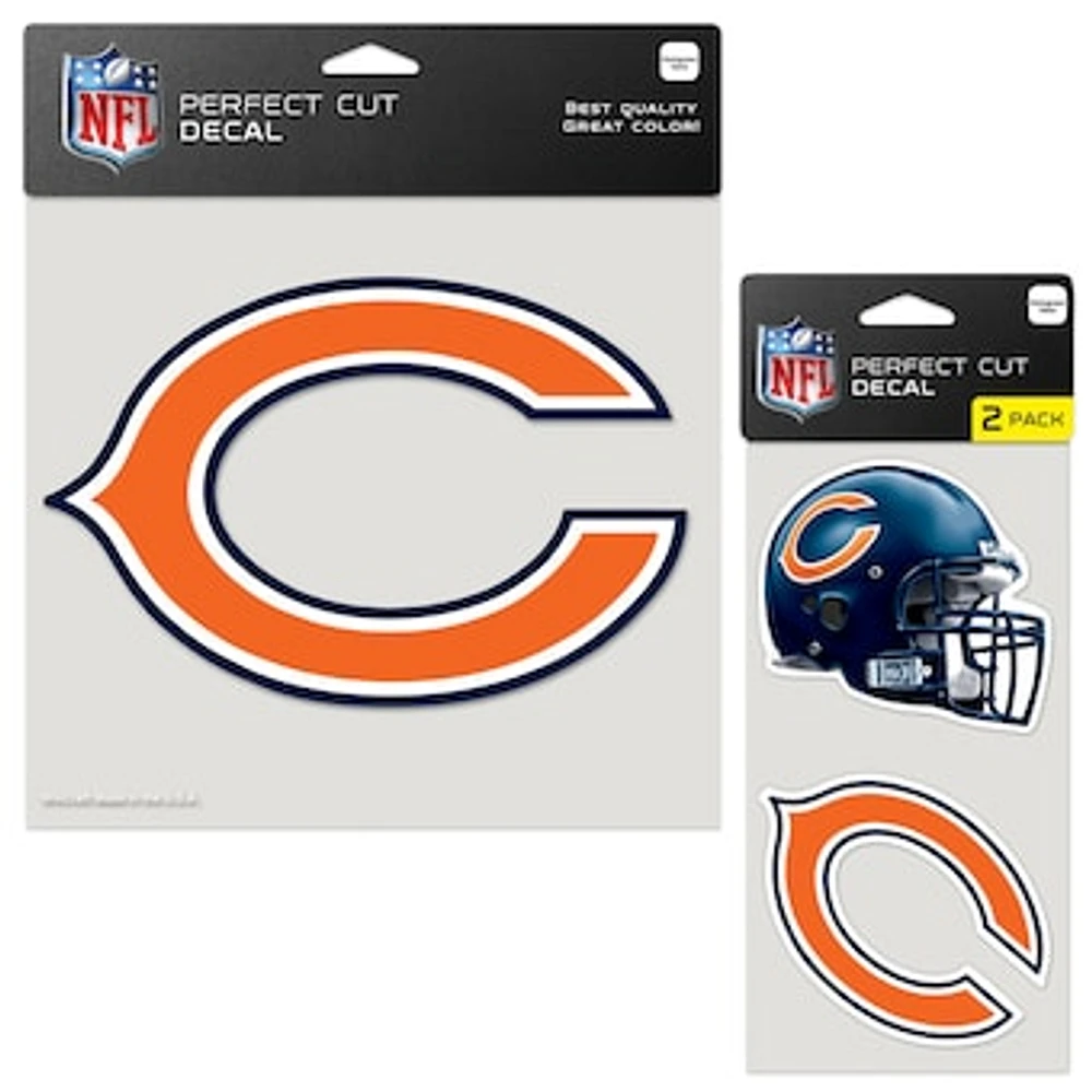 WinCraft Chicago Bears Perfect Cut Decal Two-Pack Set