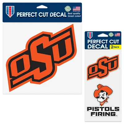 WinCraft Oklahoma State Cowboys Three-Pack Perfect Cut Decal Sheet