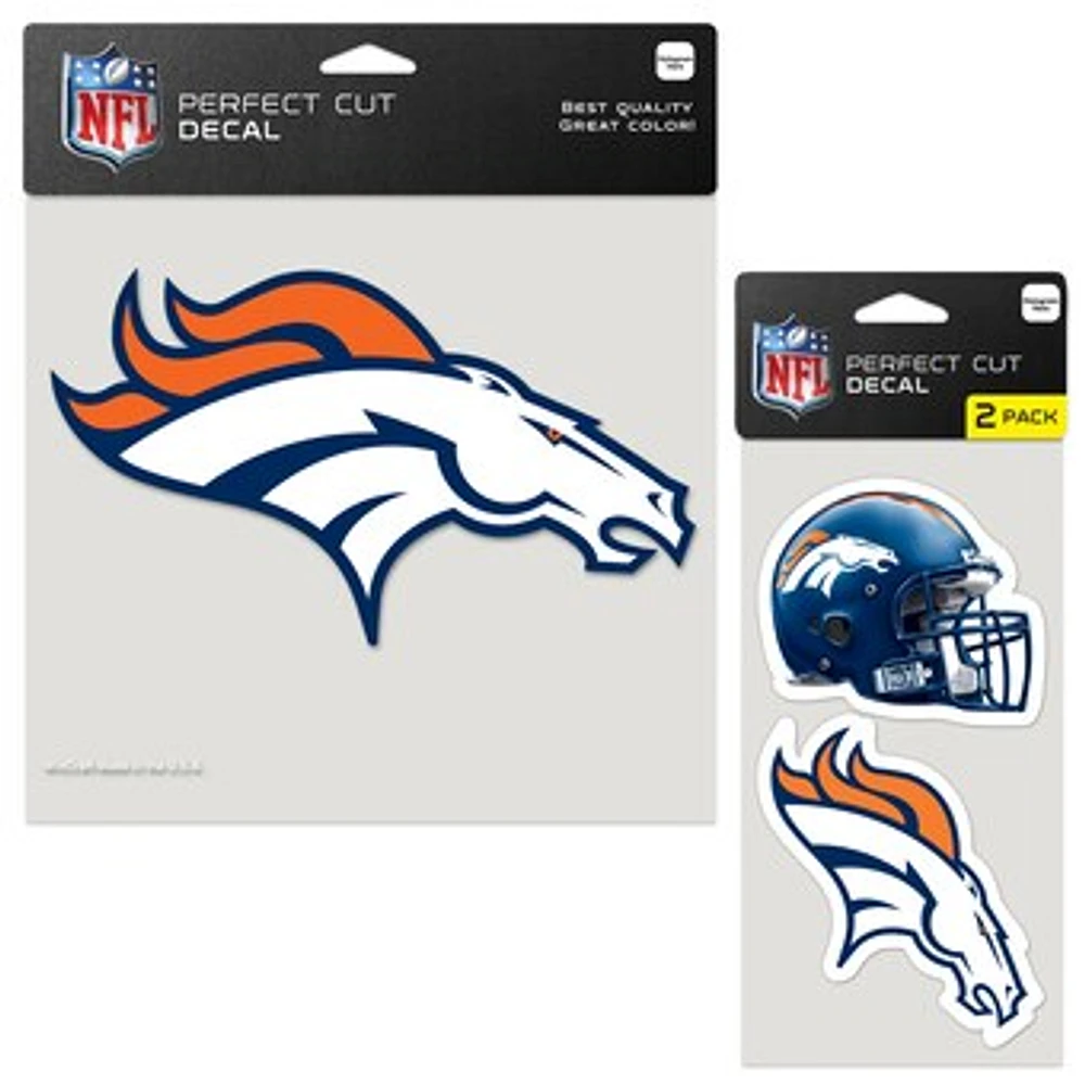 WinCraft Denver Broncos Three-Pack Perfect Cut Decals