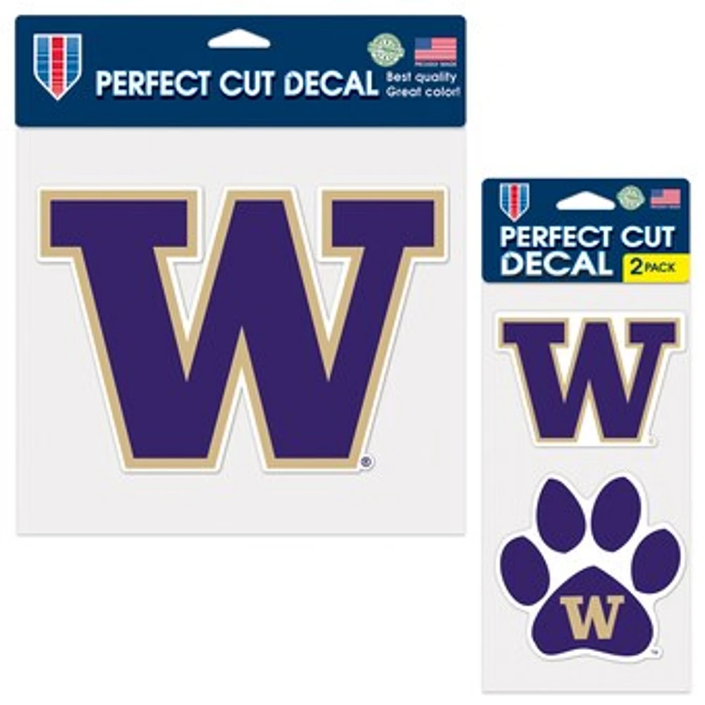 WinCraft Washington Huskies Perfect Cut Decal Two-Pack Set