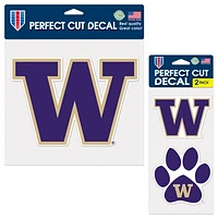 WinCraft Washington Huskies Perfect Cut Decal Two-Pack Set