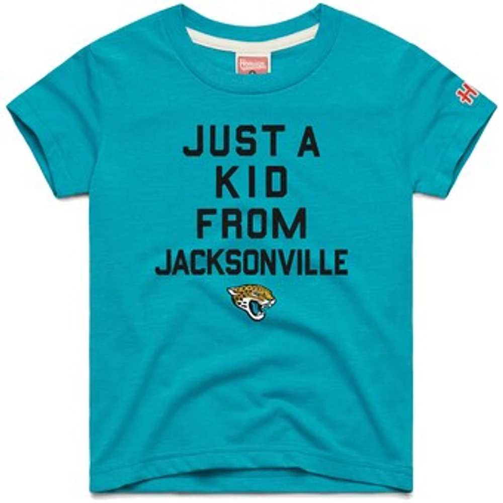 Youth Homage  Teal Jacksonville Jaguars Just a Kid Tri-Blend T-Shirt