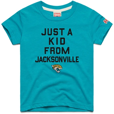 Youth Homage  Teal Jacksonville Jaguars Just a Kid Tri-Blend T-Shirt