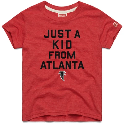 Youth Homage  Red Atlanta Falcons Just a Kid Tri-Blend T-Shirt