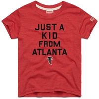 Youth Homage  Red Atlanta Falcons Just a Kid Tri-Blend T-Shirt