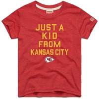 Youth Homage  Red Kansas City Chiefs Just a Kid Tri-Blend T-Shirt