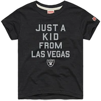 Youth Homage  Black Las Vegas Raiders Just a Kid Tri-Blend T-Shirt