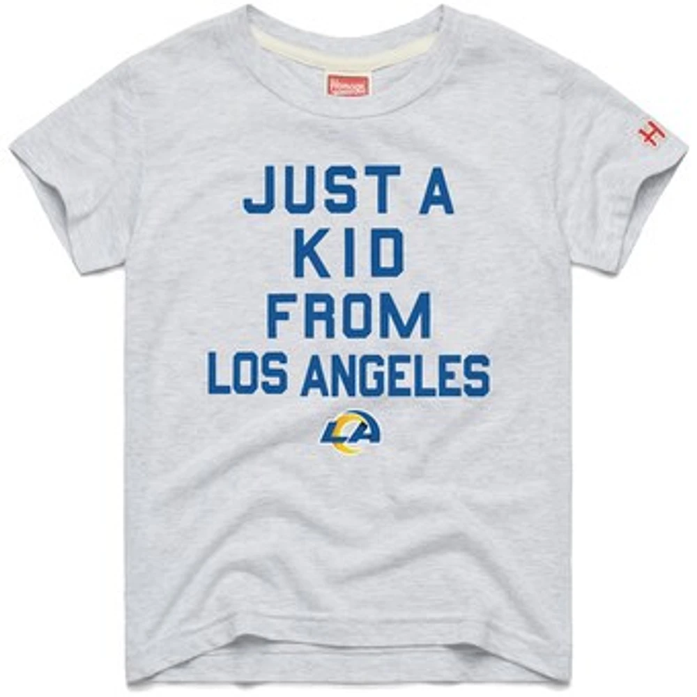 Youth Homage  Gray Los Angeles Rams Just a Kid Tri-Blend T-Shirt