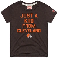 Youth Homage  Brown Cleveland Browns Just a Kid Tri-Blend T-Shirt