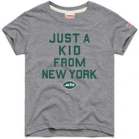 Youth Homage  Gray New York Jets Just a Kid Tri-Blend T-Shirt