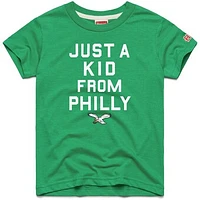 Youth Homage  Kelly Green Philadelphia Eagles Just a Kid Tri-Blend T-Shirt