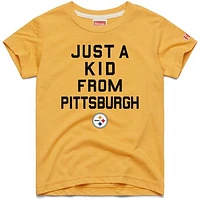 Youth Homage  Gold Pittsburgh Steelers Just a Kid Tri-Blend T-Shirt