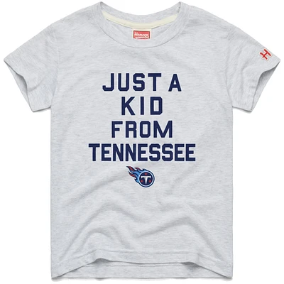 Youth Homage  White Tennessee Titans Just a Kid Tri-Blend T-Shirt