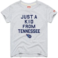 Youth Homage  White Tennessee Titans Just a Kid Tri-Blend T-Shirt