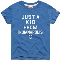 Youth Homage  Royal Indianapolis Colts Just a Kid Tri-Blend T-Shirt