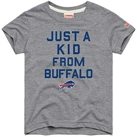 Youth Homage  Gray Buffalo Bills Just a Kid Tri-Blend T-Shirt