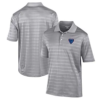 Men's Champion Gray DePaul Blue Demons Textured Solid Polo