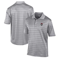 Men's Champion Gray New Mexico Lobos Textured Solid Polo