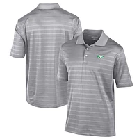 Men's Champion Gray North Dakota Textured Solid Polo