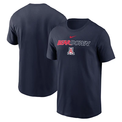 Men's Nike Navy Arizona Wildcats 2025 Sideline Mantra Performance T-Shirt
