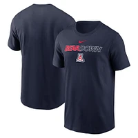 Men's Nike Navy Arizona Wildcats 2025 Sideline Mantra Performance T-Shirt