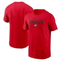 Men's Nike Red Georgia Bulldogs 2025 Sideline Mantra Performance T-Shirt