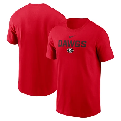 Men's Nike Red Georgia Bulldogs 2025 Sideline Mantra Performance T-Shirt