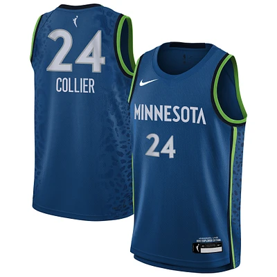 Youth Nike Napheesa Collier Blue Minnesota Lynx Explorer Edition Player Jersey