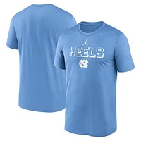 Men's Jordan Brand Carolina Blue North Tar Heels 2025 Sideline Legend Performance T-Shirt