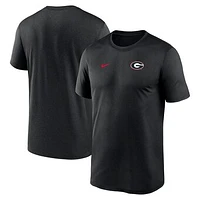 Men's Nike Georgia Bulldogs 2025 Sideline Small Logo Legend Performance T-Shirt