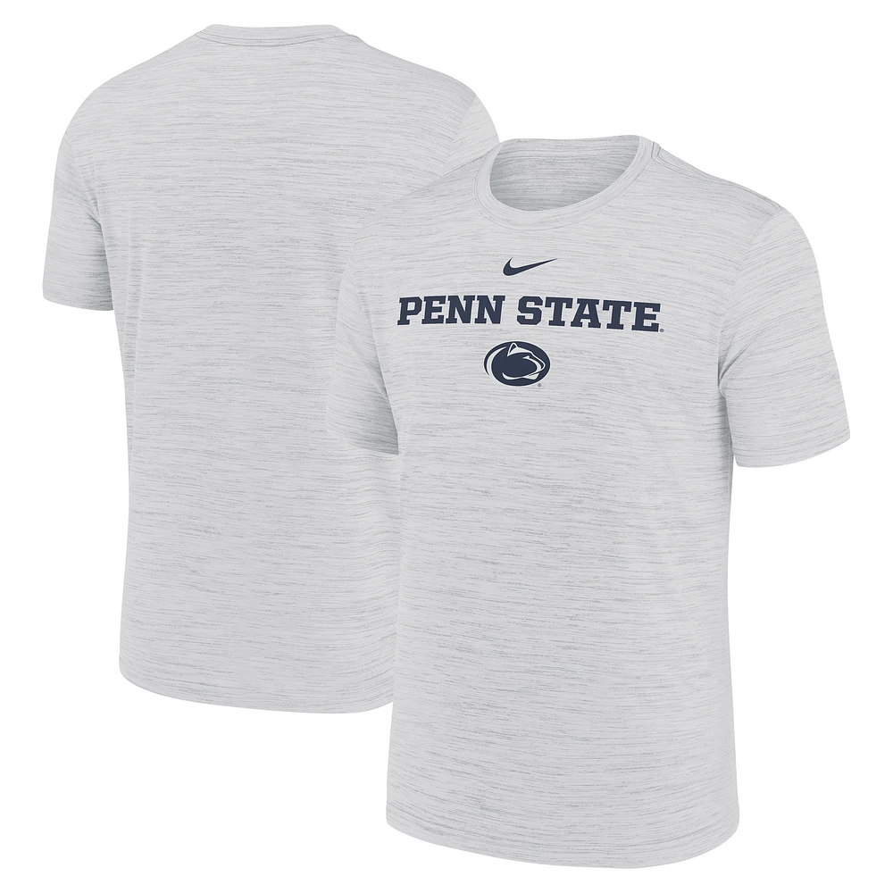 Men's Nike Ash Penn State Nittany Lions 2025 Sideline Velocity Performance T-Shirt