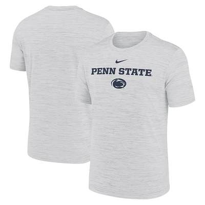Men's Nike Ash Penn State Nittany Lions 2025 Sideline Velocity Performance T-Shirt