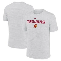 Men's Nike Ash USC Trojans 2025 Sideline Velocity Performance T-Shirt