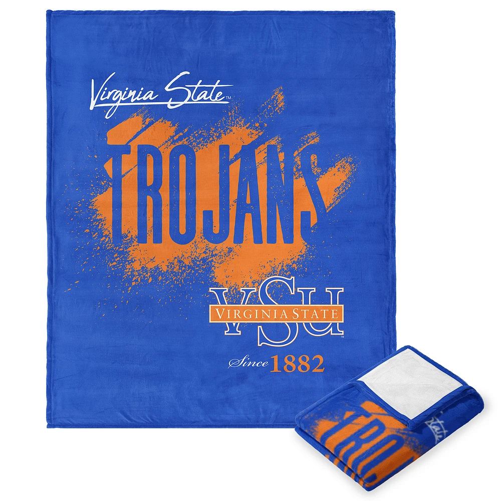 The Northwest Group Virginia State Trojans 50" x 60" Tradition Silk Touch Throw Blanket