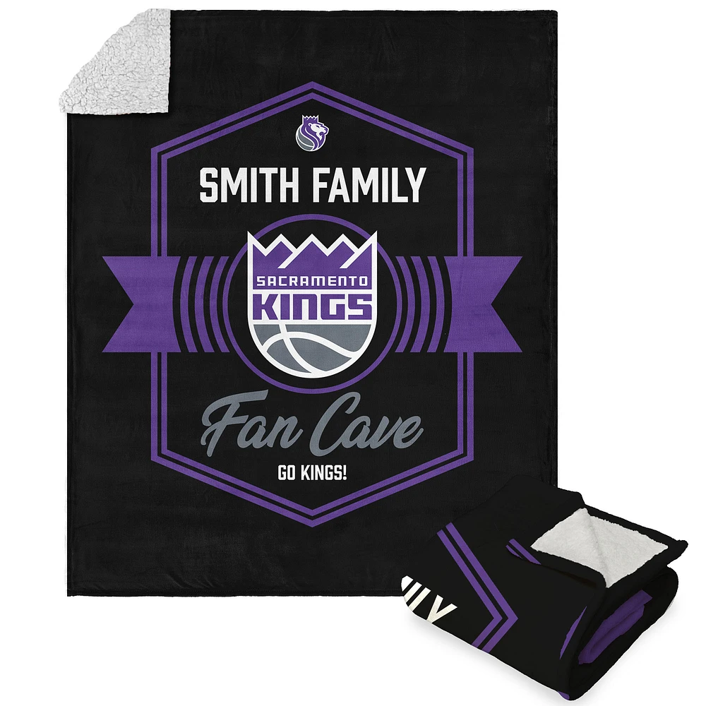 The Northwest Group Sacramento Kings 50" x 60" Personalized Silk Touch Sherpa Throw Blanket