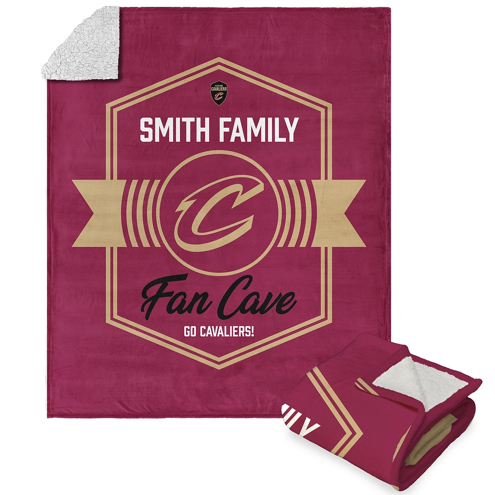 The Northwest Group Cleveland Cavaliers 50" x 60" Personalized Silk Touch Sherpa Throw Blanket