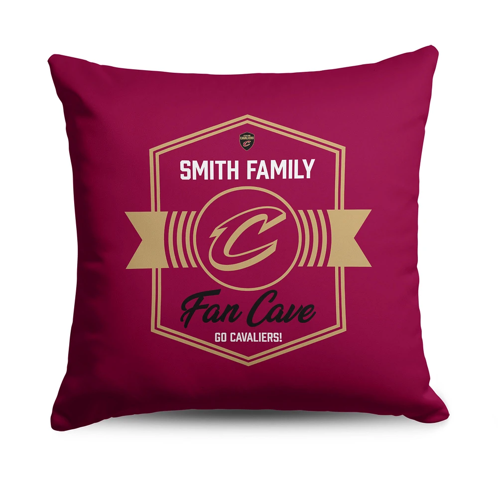 The Northwest Group Cleveland Cavaliers 18" x 18" Personalized Dominion Throw Pillow