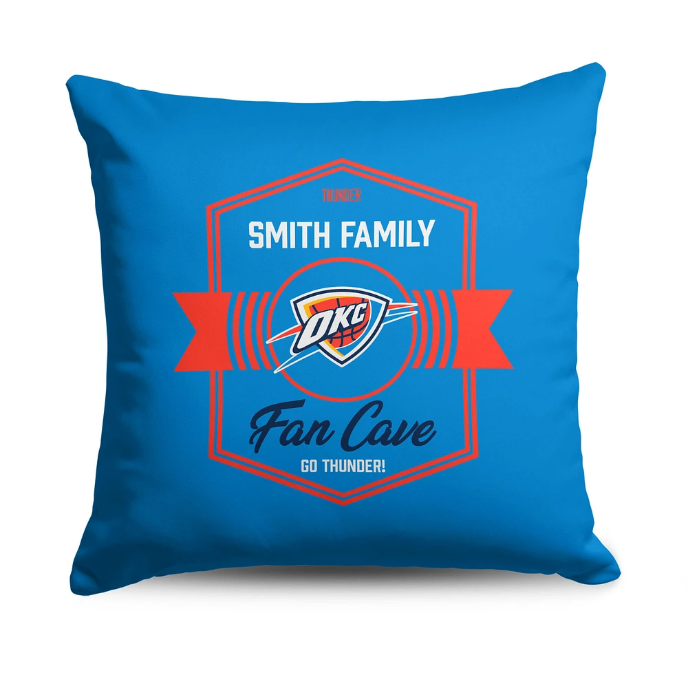 The Northwest Group Oklahoma City Thunder 18" x 18" Personalized Dominion Throw Pillow