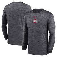 Men's Nike Ohio State Buckeyes Sideline Velocity Performance Long Sleeve T-Shirt