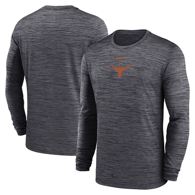 Men's Nike Texas Longhorns 2025 Sideline Velocity Performance Long Sleeve T-Shirt