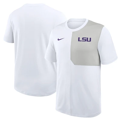 Men's Nike LSU Tigers 2025 Sideline UV Performance Coach T-Shirt