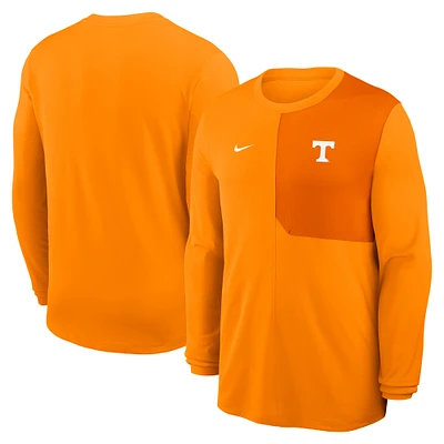 Men's Nike Tennessee Volunteers 2025 Sideline Coach UV Performance Long Sleeve T-Shirt