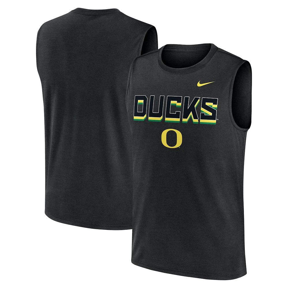 Men's Nike Oregon Ducks Primetime Tricode Legend Performance Tank Top