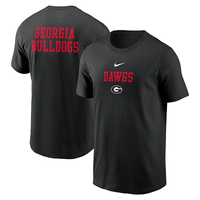 Men's Nike Georgia Bulldogs 2-Hit Stacked T-Shirt