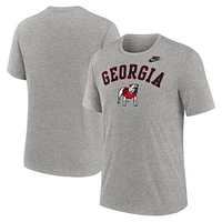 Men's Nike Heather Georgia Bulldogs Legacy Arch Tri-Blend T-Shirt