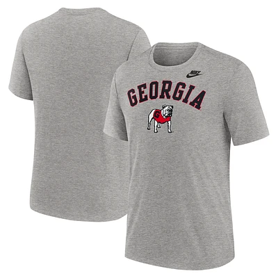 Men's Nike Heather Georgia Bulldogs Legacy Arch Tri-Blend T-Shirt